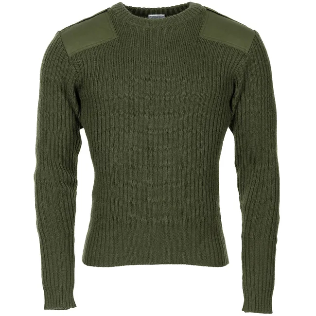 Brit. Kommando Pullover, oliv, gebr.