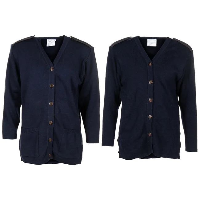 Brit. Kommando Strickweste, DAMEN, blau, gebr.