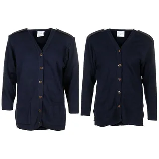 Brit. Kommando Strickweste, DAMEN, blau, gebr.