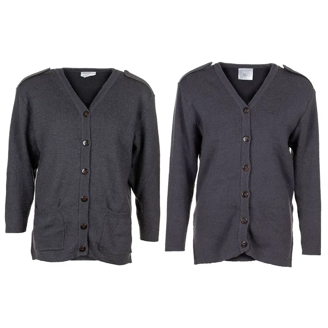 Brit. Kommando Strickweste, DAMEN, blau/grau, gebr.