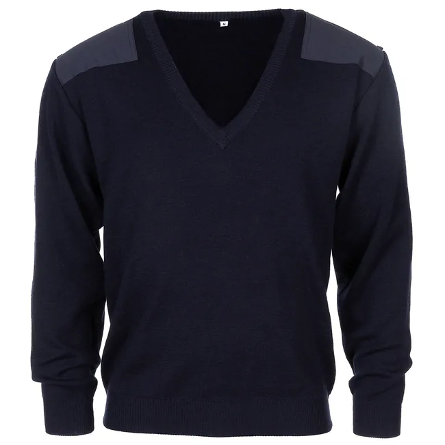 Holl. Pullover, blau, V-Ausschnitt, gebr.