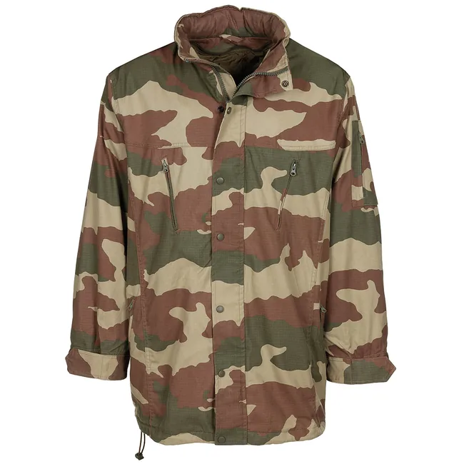 Türk. Feldparka, Rip Stop, woodland, mit Futter, gebr.