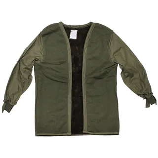 Holl. Teddyfutter für Parka, oliv, neuw.