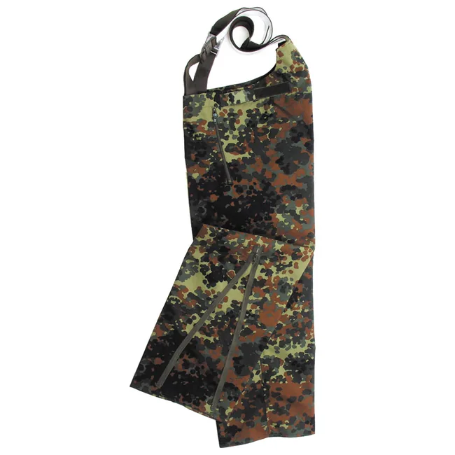 BW Nässeschutzhose, flecktarn, gebr.