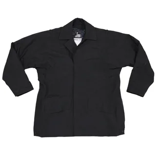 Brit. Regenjacke, schwarz, gefüttert, gebr.