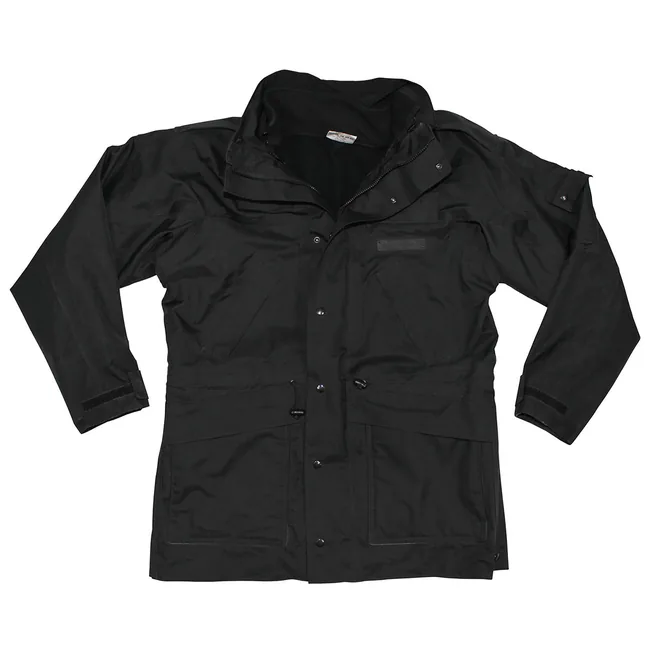 Brit. Regenjacke, schwarz, mit Fleeceinnenjacke, gebr.