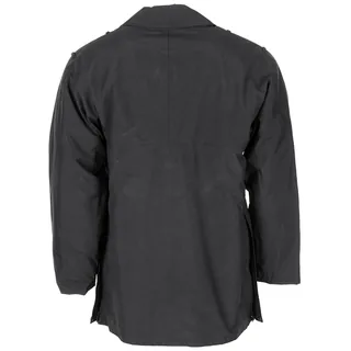 Brit. Regenjacke, "POLICE", schwarz, gefüttert, gebr.