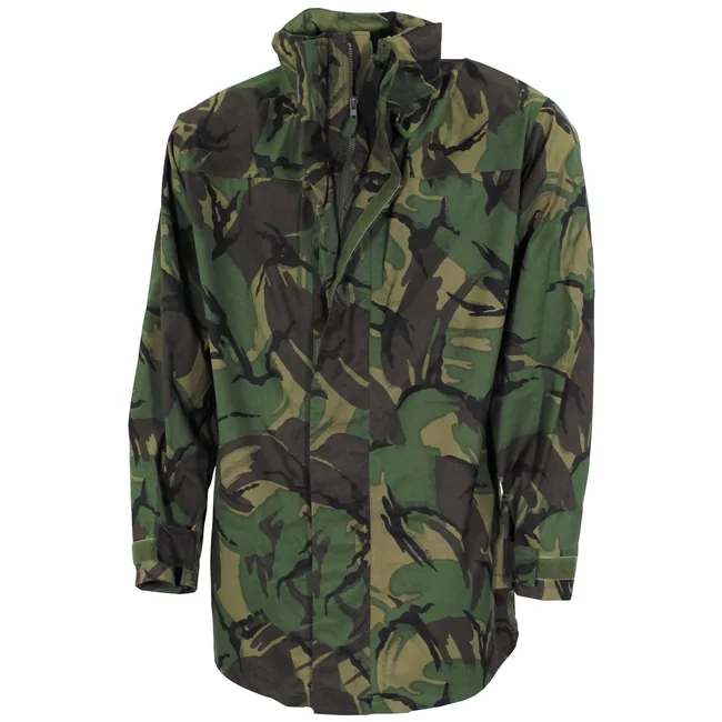 Brit. Nässeschutzjacke, DPM tarn, gebr.