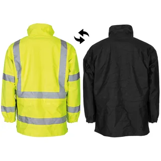Brit. Signaljacke, wendbar, gelb/schwarz, gebr.
