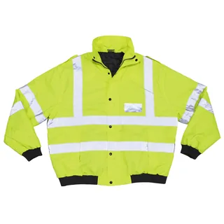 Brit. Signalblouson, gelb, Nässeschutz, gefüttert, gebr.