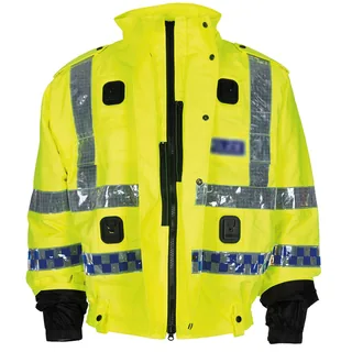 Brit. Signalblouson, gelb, Nässeschutz, gefüttert, gebr.