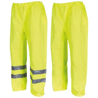 Brit. Signalhose, gelb, Nässeschutz, gebr.
