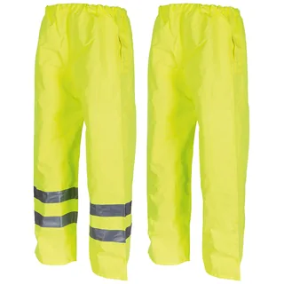 Brit. Signalhose, gelb, Nässeschutz, gebr.