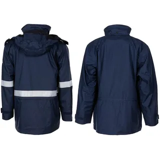Belg. Nässeschutzjacke, flammhemmend, blau, neuw.