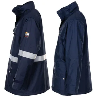 Belg. Nässeschutzjacke, flammhemmend, blau, neuw.