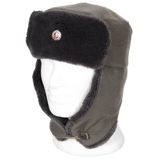 NVA Wintermütze, grau, mit Kokarde, neuw.