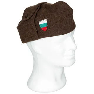 Bulg. Wintermütze, braun, neuwertig