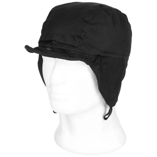 Holl. Wintermütze, schwarz, "Cold Weather", gebr.