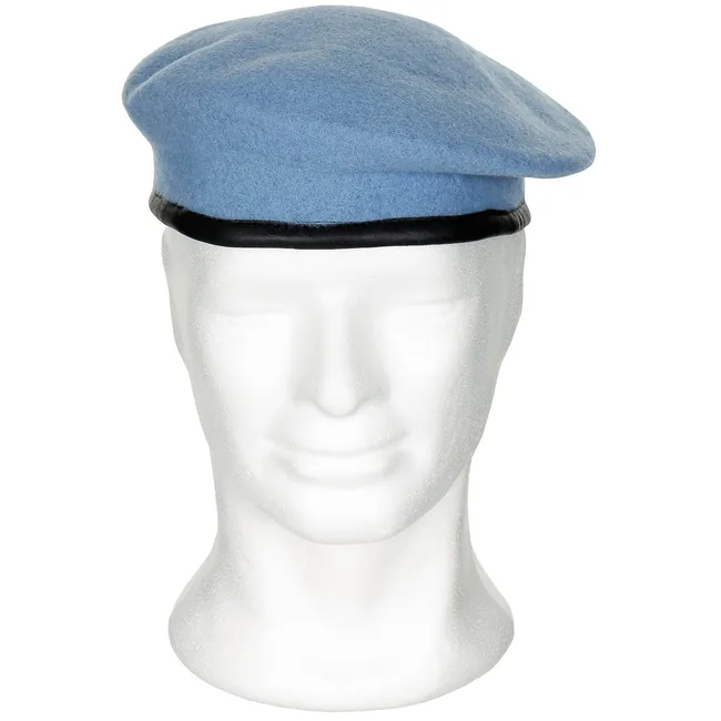 Franz. Barett, hellblau, neuw.