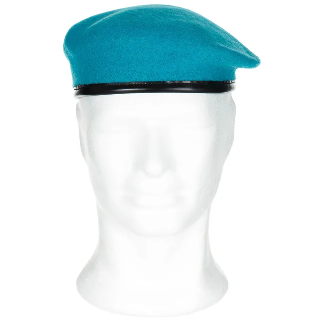 Franz. Barett, cyan, neuw.