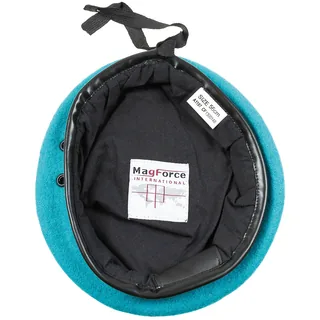 Franz. Barett, cyan, neuw.