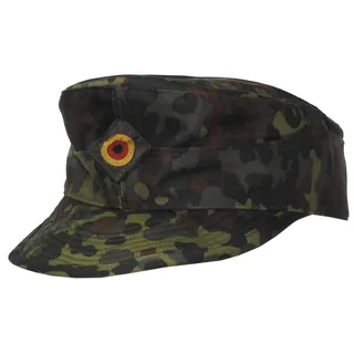 BW Arbeitsmütze, flecktarn, Gr. 55/56 sort. neuw.