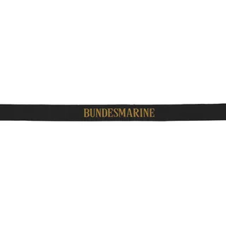 BW Mützenband, schwarz, "Bundesmarine", neuwertig