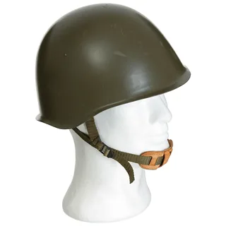 CZ Stahlhelm, mit Innenteil, oliv, gebr., TOP ZUSTAND