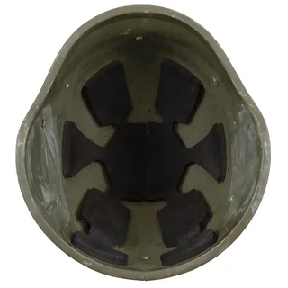 Ital. Helm, Ballistik, gebr., O. INNENTEIL (EXP.BESCHRÄ.)