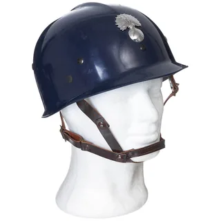 Belg. Polizeihelm, blau, gebr.