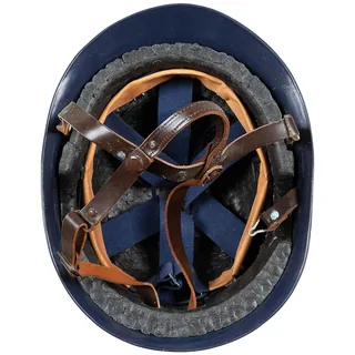 Belg. Polizeihelm, blau, gebr.