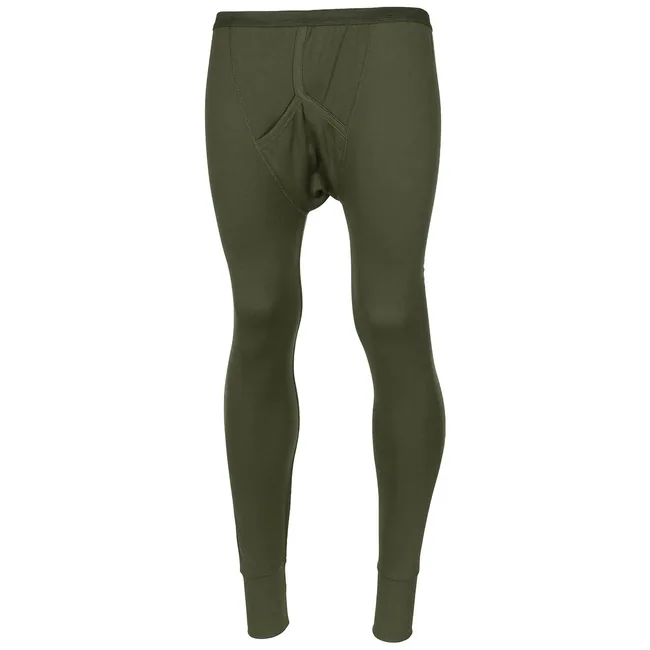Brit. Thermo-Unterhose, oliv, lang, gebr.