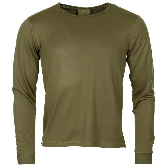 Brit. Thermo-Unterhemd, LIGHT-OLIV, langarm, gebr.