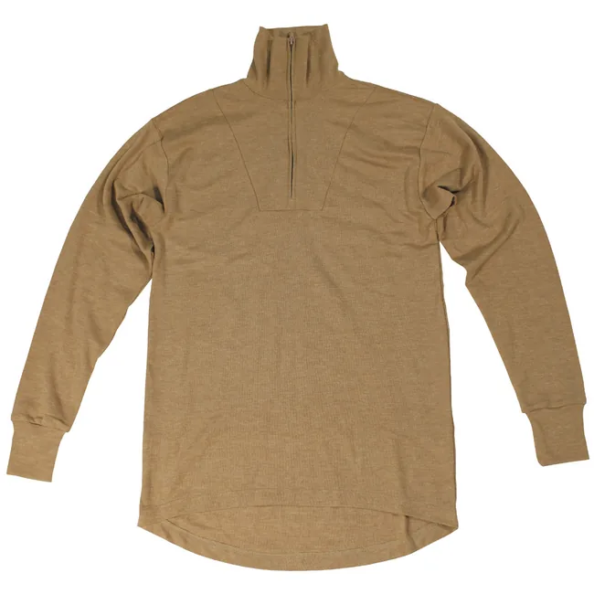 Brit. Rollkragenhemd, khaki, "FR", gebr.