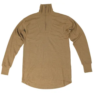 Brit. Rollkragenhemd, khaki, "FR", gebr.