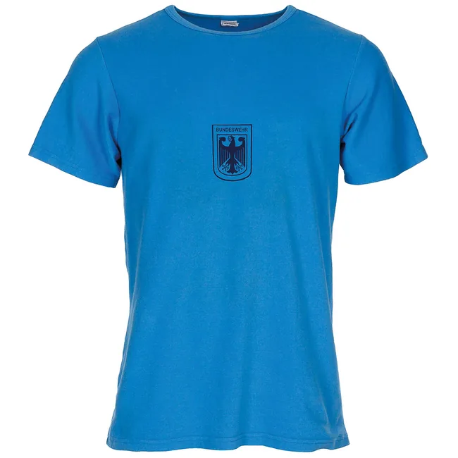 BW Sporthemd, blau, mit Adler, ungestempelt, gebr.