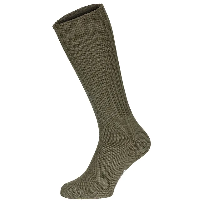 Österr. Socke, oliv, halblang, gebr.