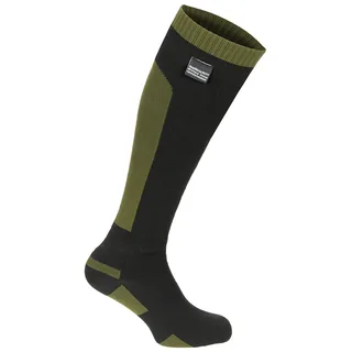 Brit. Socke, "Sealskinz", wasserd., oliv/schwarz, gebr.