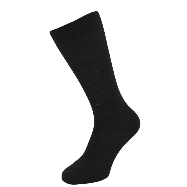 Brit. Socke, dünn, schwarz, gebr.