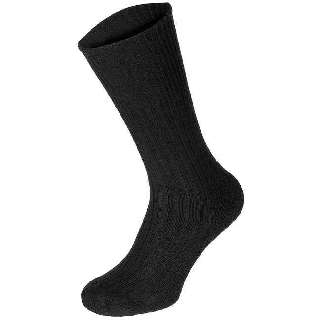 Brit. Wintersocke, schwarz, gebr.