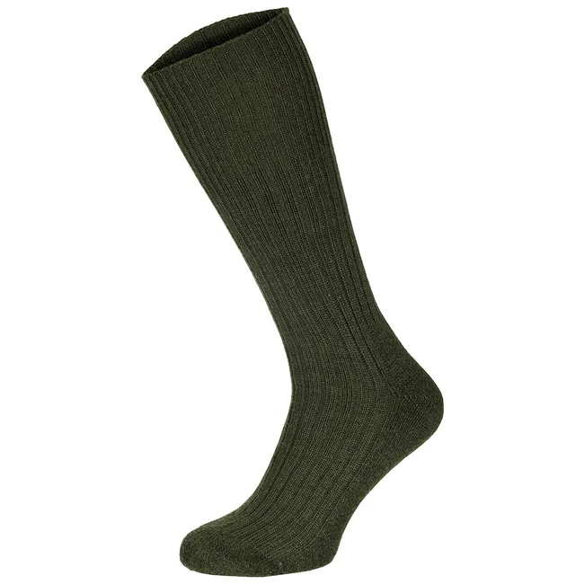 Brit. Wintersocke, oliv, gebr.