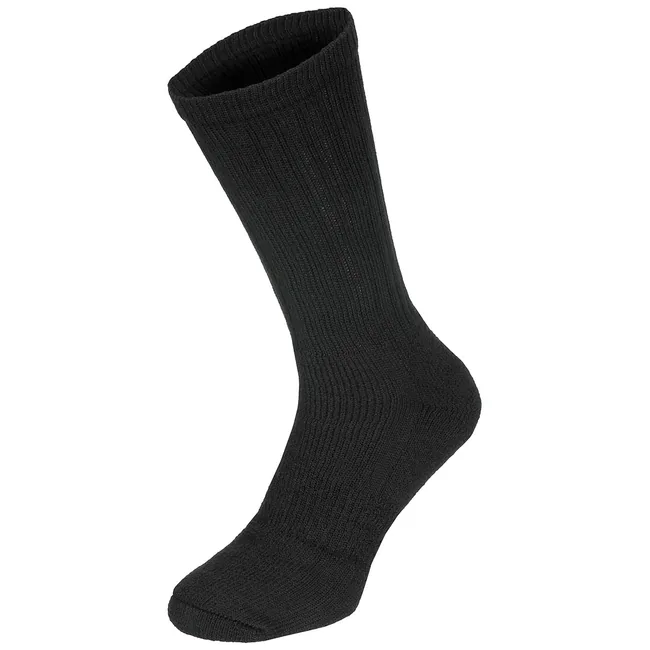 Brit. Wintersocke, schwarz, Frotteesohle, neuw.