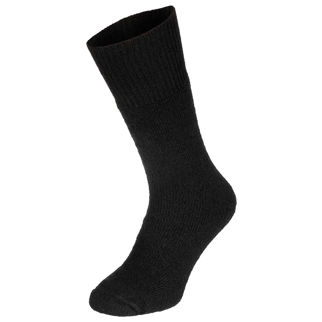 Holl. Wintersocke, schwarz, Frotteesohle, gebr.