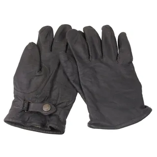 BW Lederhandschuhe, grau, gebr., II. Wahl gef.