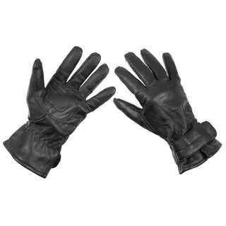 Österr. Lederhandschuhe, gefüttert, schwarz, gebr.
