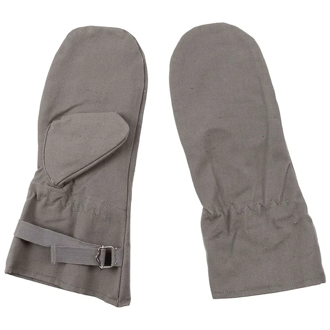 Österr. Fausthandschuhe, grau, gebr.