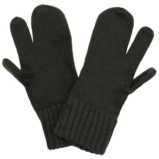 Österr. Strickhandschuhe, mit Schießfinger, oliv, gebr.