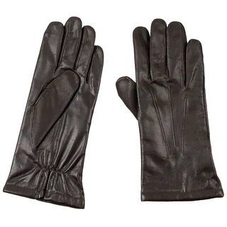 CZ/SK Fingerhandschuhe, braun, Leder, neuw.