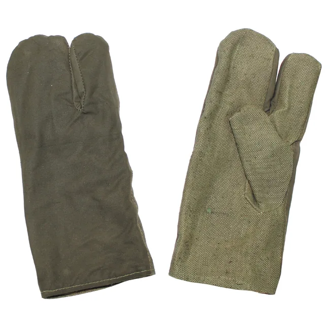 Armee Arbeitshandschuhe, 3 Finger, oliv, neuwertig