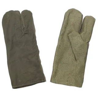 Armee Arbeitshandschuhe, 3 Finger, oliv, neuwertig
